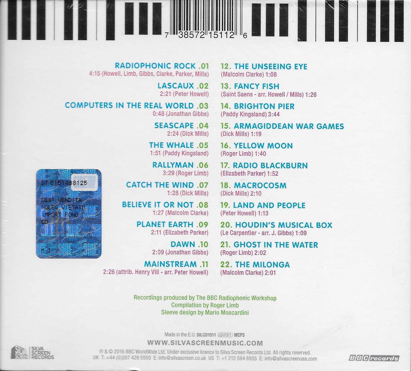 Picture of SILCD 1511 The soundhouse by artist Various from the BBC records and Tapes library